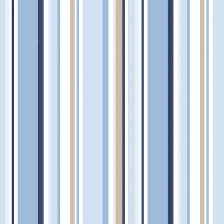 Manhattan Comfort Newry, Vinyl Step Stripe Wallpaper, 205 In X 33 Ft = 56 Sq Ft Newry